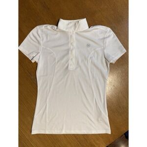 Ariat Pro Series Riding Show Shirt Womens XS White Snap Front Equestrian